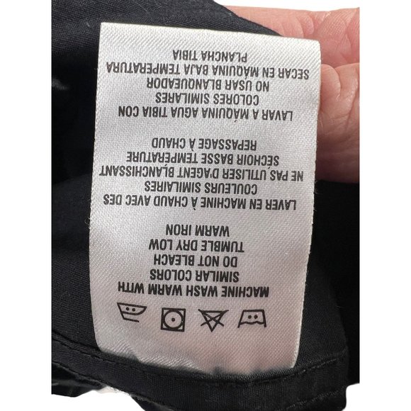 Harley-Davidson Black Long-Sleeve Button-Up Shirt Embroidered Logo Cotton M Goth - Picture 4 of 9